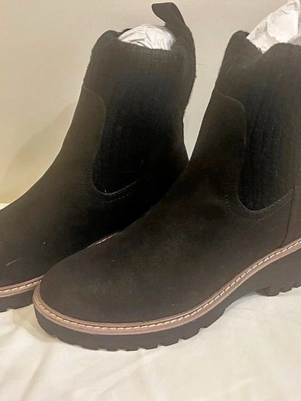 MIA Kara Sweater Knit Ankle Boot Black US 8M